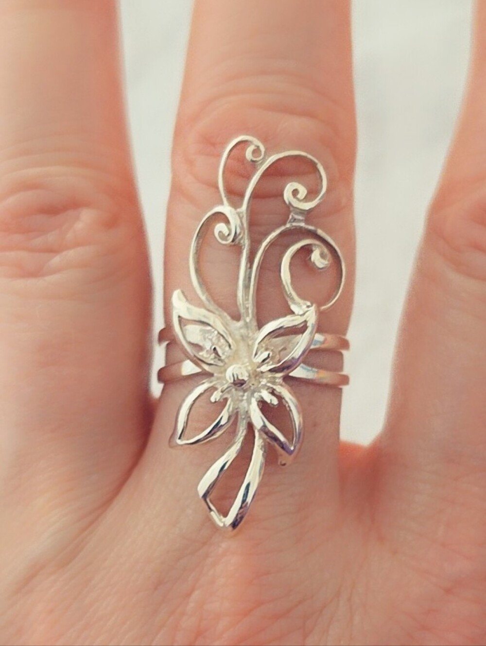 Butterfly Statement Sterling Gemstone Ring